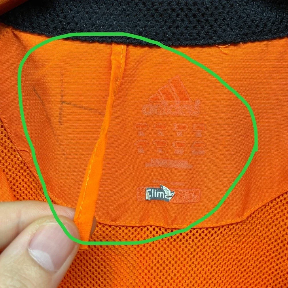 Adidas Boston Marathon Jacket Men's Orange Windbreaker Vintage 2007